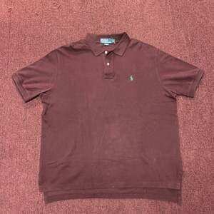 Vintage Polo Ralph Lauren Men's Classic Fit Mesh Polo Shirt Brown XL